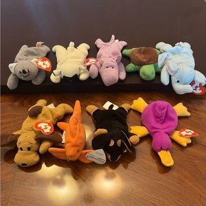 9 Teenie Beanie Babies from McDonalds 1993.